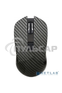 Мышь беспроводная Qumo Kevlar M26 черный, 1600 dpi, радиоканал, USB, кнопки - 4