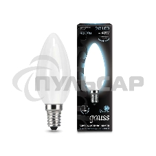 Лампа светодиодная Gauss Filament Свеча E14 5Вт 4100К OPAL