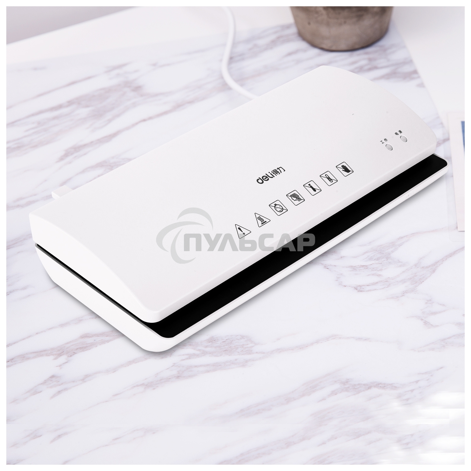 Ламинатор Deli Film width: A4Laminate speed: 250мм/min  Film range: 70-125mic Thickness: about 3min