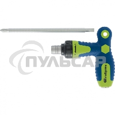 Отвертка СИБРТЕХ реверсивная Т-образная комбинированная PH2/SL6, CrVСибртех 13364 Отвертка СИБРТЕХ реверсивная Т-образная комбинированная PH2/SL6, CrVСибртех 13364