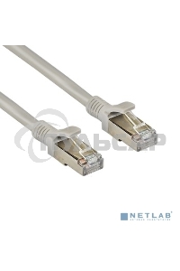 Патч-корд ExeGate FTP-RJ45-RJ45-C5e-CU-10M-GY, FTP, cat.5e, 10м, медь, серый