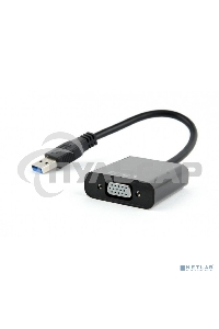 Видеоадаптер (конвертер) USB 3.0 --> VGA Cablexpert AB-U3M-VGAF-01, черный