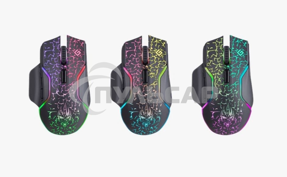 Мышь беспроводная Defender Oneshot GM-067 черный, 3200 dpi, радиоканал, USB, кнопки - 7