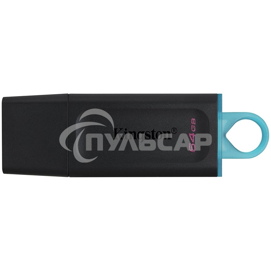 Флешка USB Kingston 64 Gb USB 3.2 Gen 1 DataTraveler Exodia черный/бирюзовый