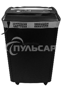 Шредер ГЕЛЕОС УМ35-4 (DIN P-4) фрагмент 3,9x30мм, 26 листов (70гр./м²), 35 литров, Уничт.скобы,скрепки,пл.карты,CD. TouchGuard.JamFree.ECO