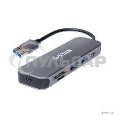 Концентратор D-Link DUB-1325/A2A с 2 портами USB 3.0, 1 портом USB Type-C, слотами для карт SD и microSD и разъемом USB 3.0