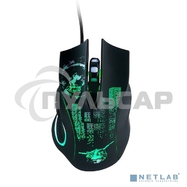 Мышь проводная Qumo Gremlin M37 черный, 3200 dpi, USB, кнопки - 6