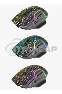 Мышь беспроводная Defender Oneshot GM-067 черный, 3200 dpi, радиоканал, USB, кнопки - 7