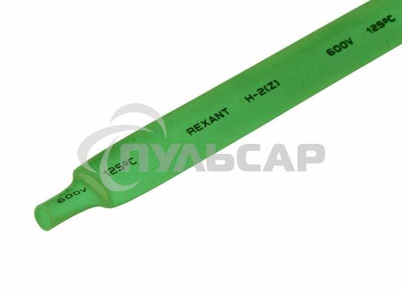Термоусаживаемая трубка Rexant 12,0/6,0 мм, зеленая, упаковка 50 шт. по 1 м