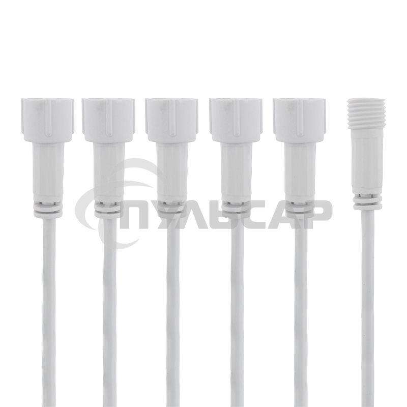 Разветвитель -Y для уличных гирлянд Neon-night Professional (1 вход, 5 выходов) белый ПВХ