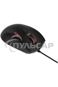 Мышь проводная Acer OMW124 черный, 6400 dpi, USB, кнопки - 8