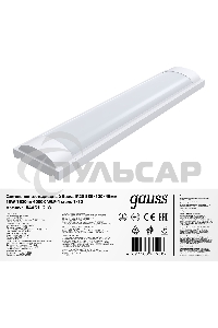 Светильник линейный Gauss WLF-4 18W 1520lm 4000K 185-265V IP20 585*120*46мм сталь LED 1/12