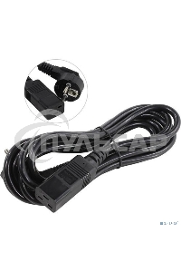 Кабель питания ExeGate Power PC19-3P (Евровилка Schuko->С19) VDE-250V-3*1.5-CU, черный, 16А, 3м