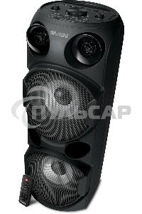 Колонка АС Sven PS-750, черный (80 Вт, TWS, Bluetooth, FM, USB, microSD, LED-дисплей, 2х4400мА*ч)
