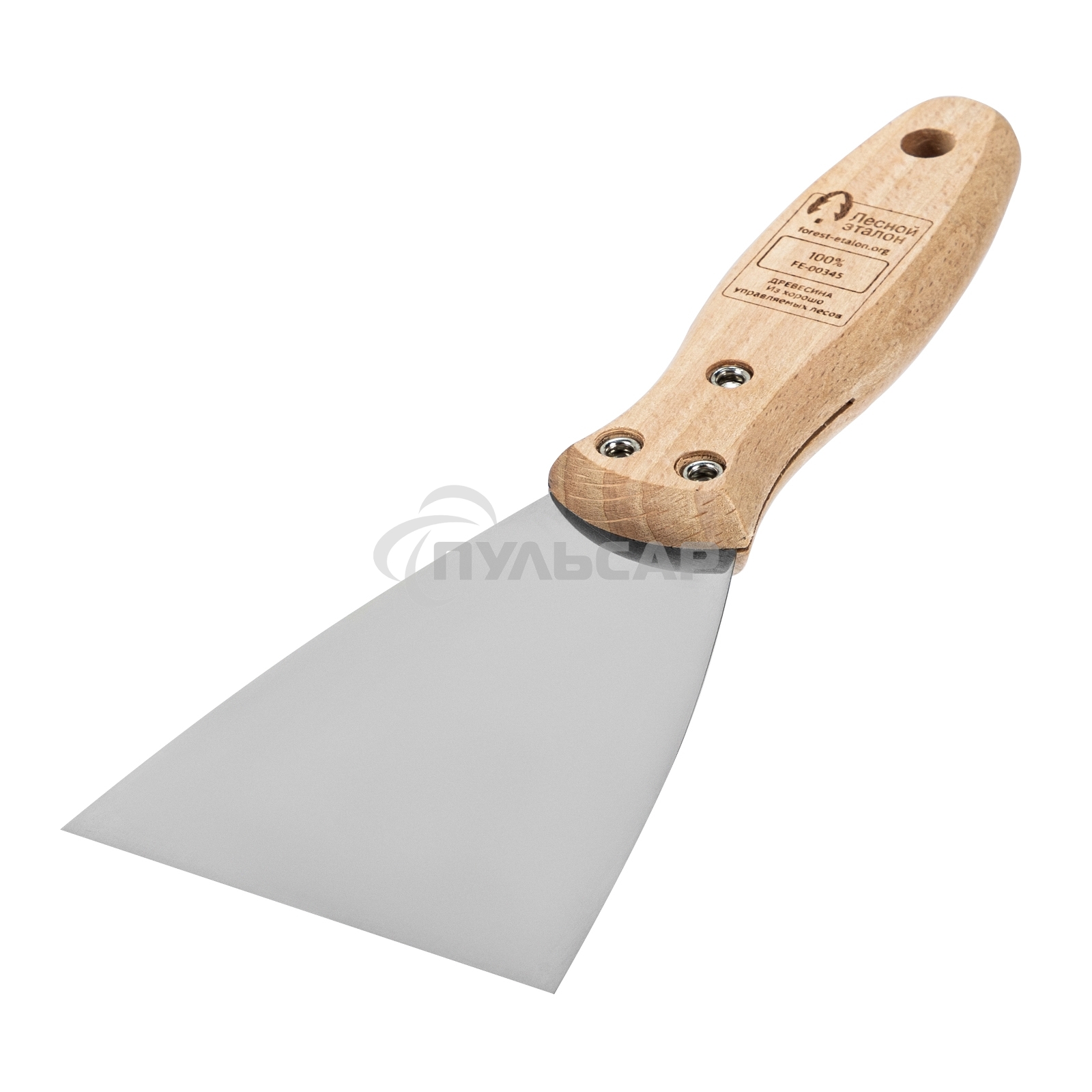 Шпательная лопатка Matrix из нержавеющей стали, 80 мм, буковая рукоятка, EFP