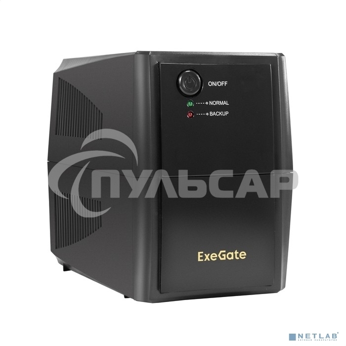 Источник бесперебойного питания ExeGate Power Back BNB-500.LED.2SH 500VA/300W, LED, 2*Schuko, черный