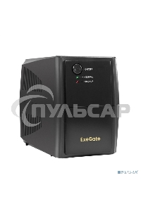 Источник бесперебойного питания ExeGate Power Back BNB-500.LED.2SH 500VA/300W, LED, 2*Schuko, черный
