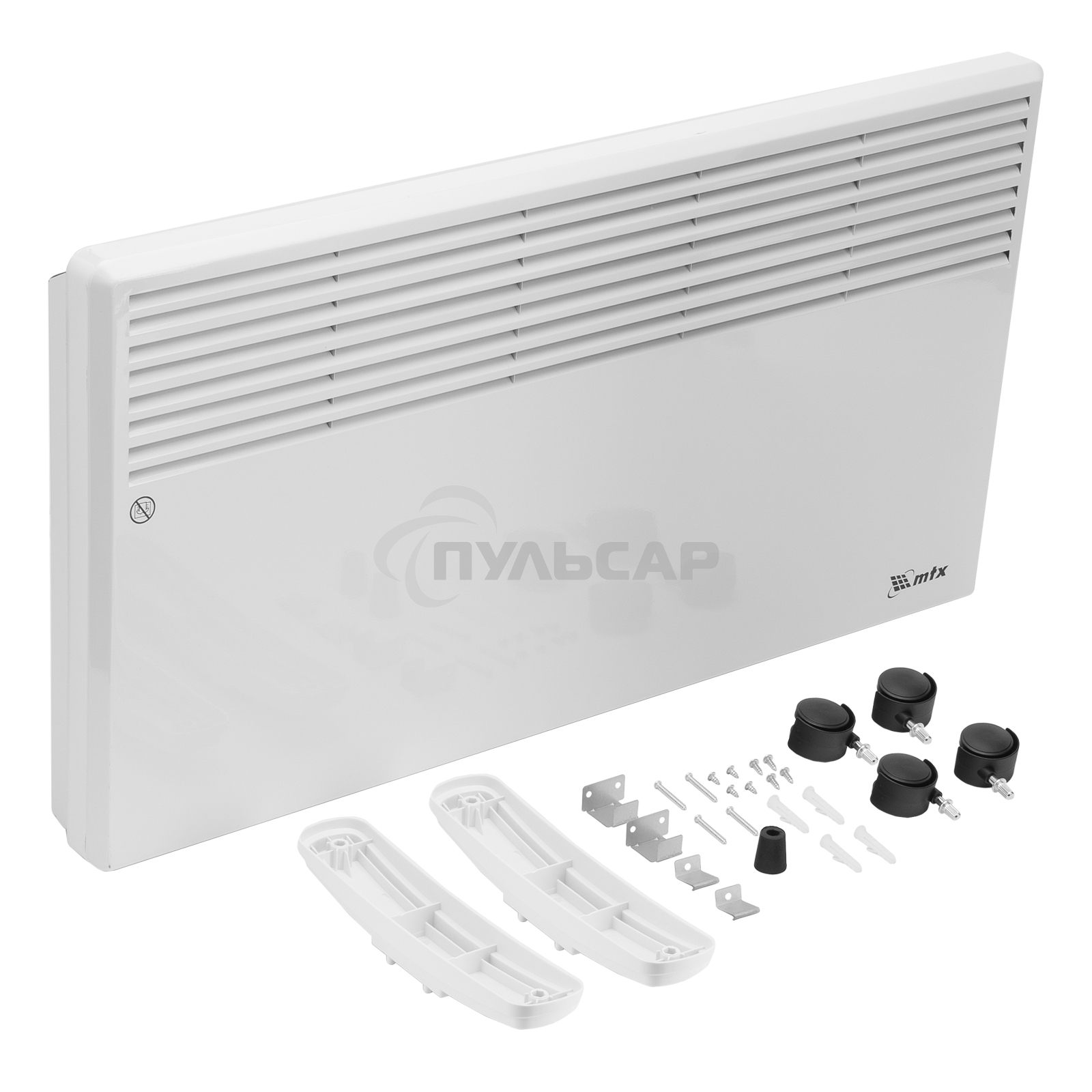 Конвектор электрический MTX CH-2000, белый, 2000 Вт, 25 м2, термостат