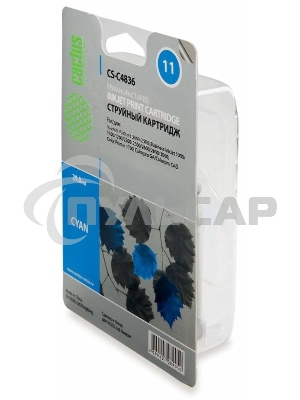 Картридж струйный Cactus CS-C4836 голубой (29 ml) для №11 HP 2000/2500/1000/1100/1200