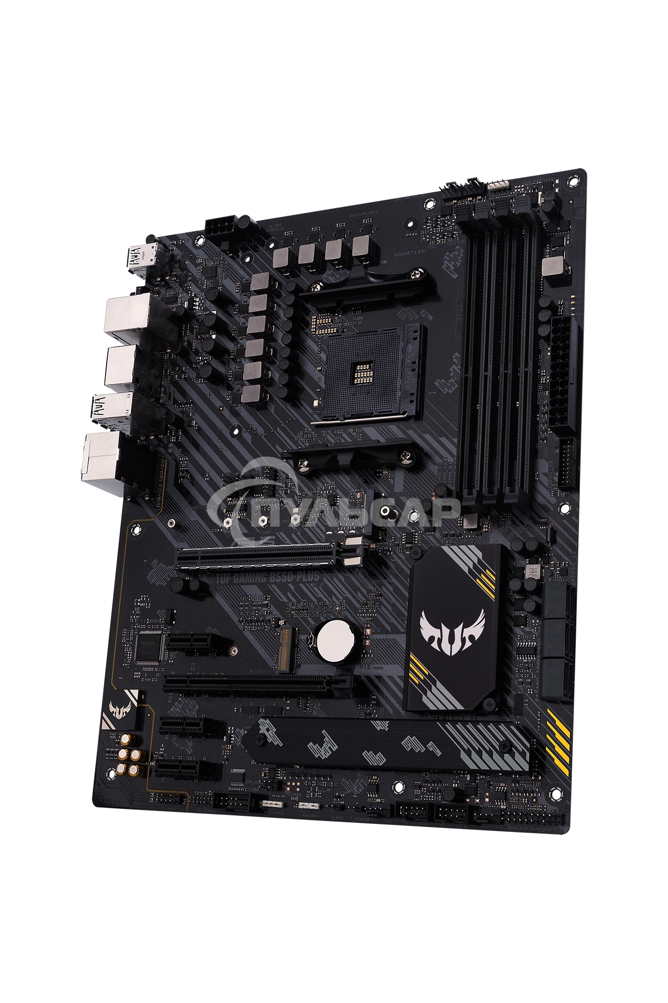 Материнская плата ASUS TUF GAMING B550-PLUS, AM4, AMD B550, 4xDDR4, 6xSATA, 2xM.2, 1xPCIe 4.0 x16, 1xPCIe 3.0 x16, 3xPCIe x1, 1xHDMI, 1xDP, 1x 2.5Gb LAN, 4xUSB-A 3.2 Gen 1, 1xUSB-A 3.2 Gen 2, 2xUSB-A 2.0, 1xUSB-C 3.2 Gen 2, 5x3.5 мм, 7.1, ATX