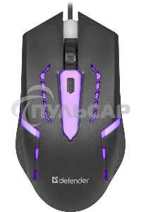 Мышь проводная Defender Hit MB-601 черный, 1200 dpi, USB, кнопки - 4