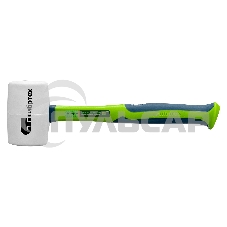 Киянка резиновая СИБРТЕХ, 680г белая резина, фибергласовая рукоятка 11168