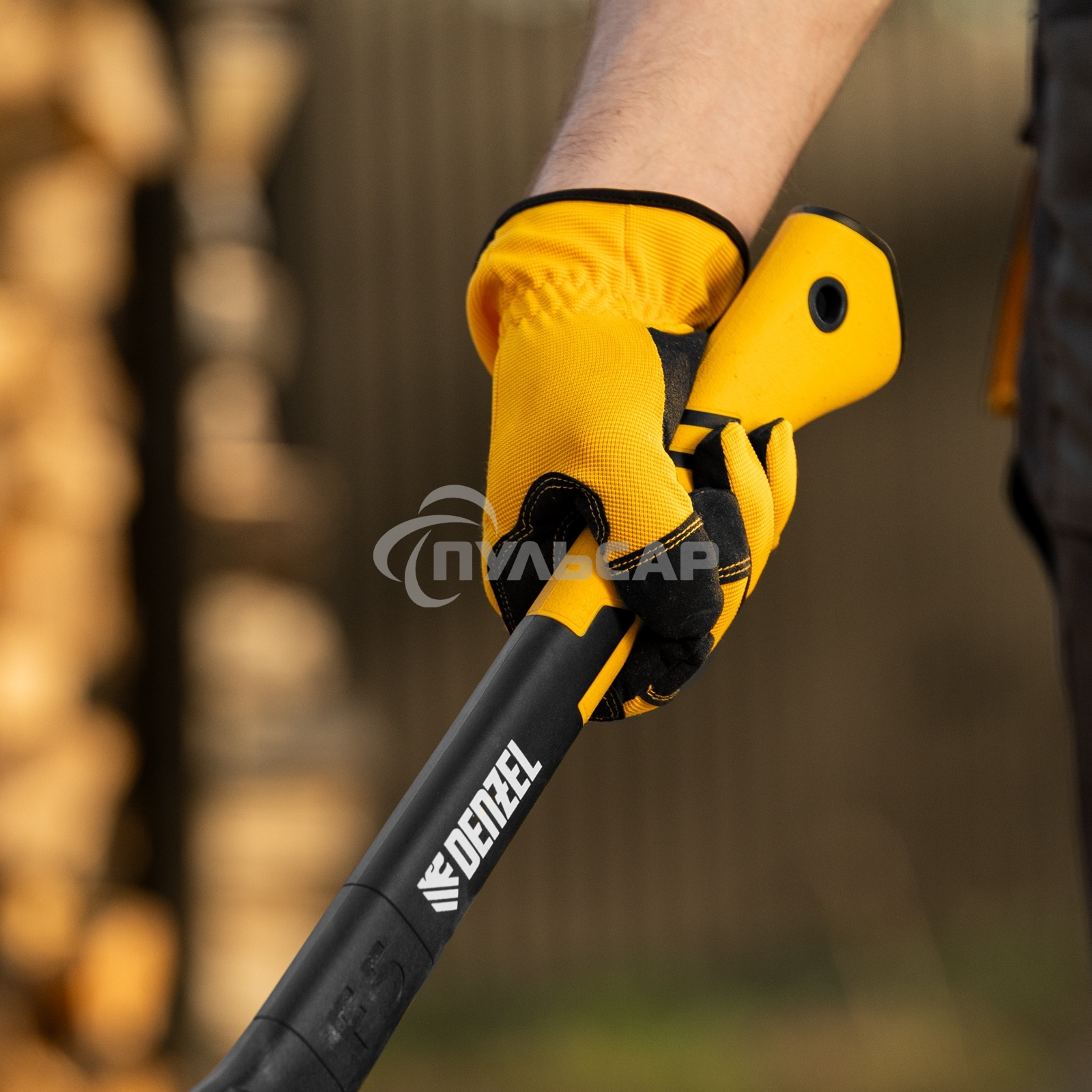 Топор-колун Denzel 21432 F5, 1100 гр, двухкомпонентная рукоятка, 500 мм