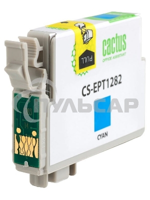 Картридж струйный Cactus CS-EPT1282 (T1282) голубой (7 мл) для Epson Stylus S22/S125/SX420/SX425/Office BX305