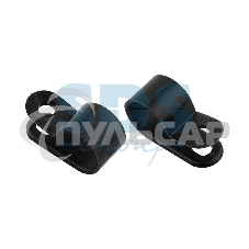 Кабельная скоба под винт Rexant 12 мм, черная, упаковка 50 шт.