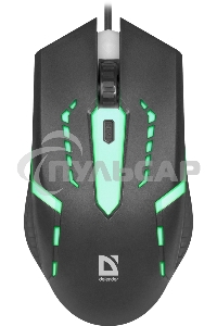 Мышь проводная Defender Hit MB-601 черный, 1200 dpi, USB, кнопки - 4