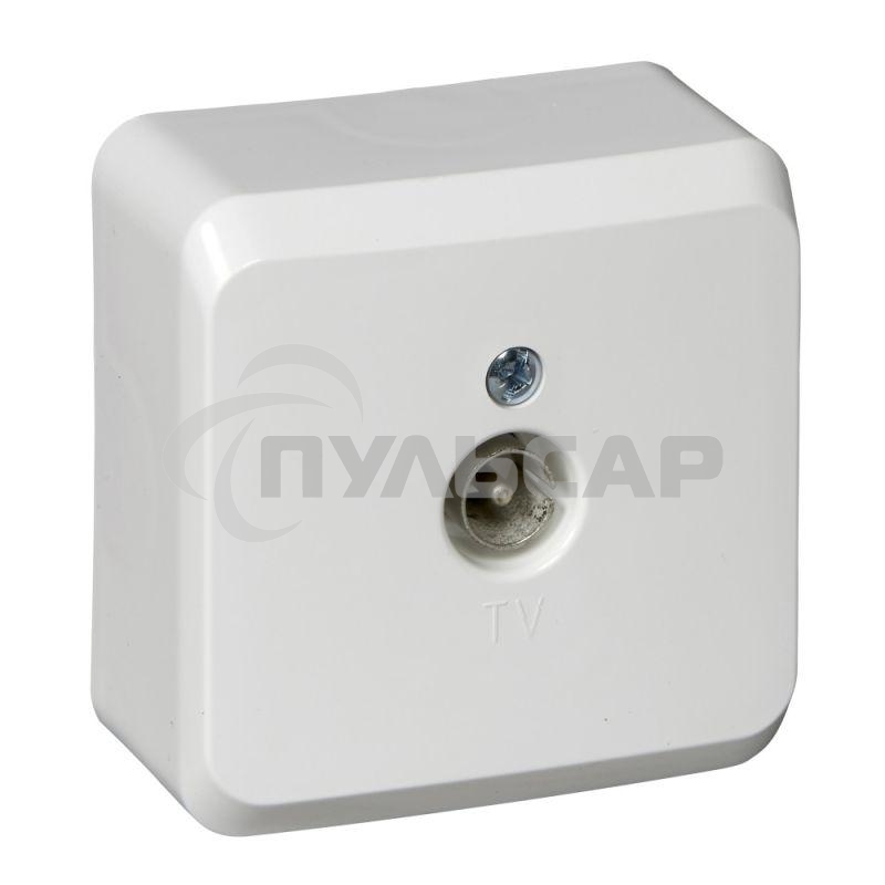 Розетка TV 1-м ОП Этюд крем. SchE TVA-002K