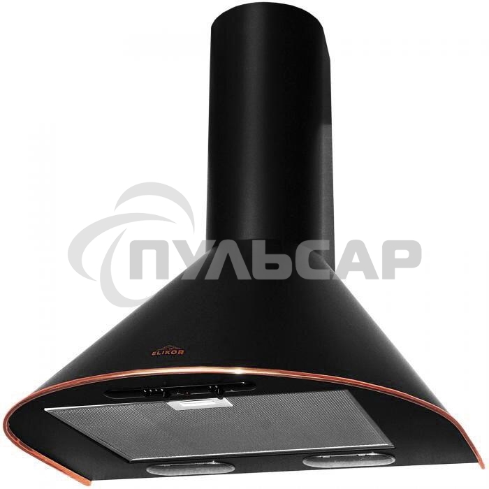 Вытяжка каминная Elikor Эпсилон 60П-430-П3Л черный/бронза, 60 см, 430 куб. м/ч, 54 дБ