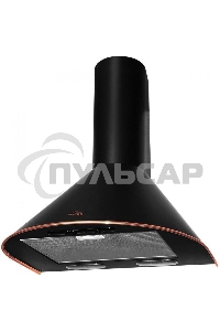 Вытяжка каминная Elikor Эпсилон 60П-430-П3Л черный/бронза, 60 см, 430 куб. м/ч, 54 дБ