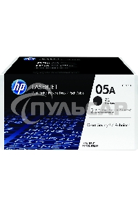 Картридж лазерный комплект HP CE505D черный для LJ P2055/P2035/P2050 (2 упак. х 2300 стр.)