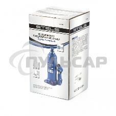 Домкрат гидравлический бутылочный, 8 т, h подъема 222-447 мм Stels