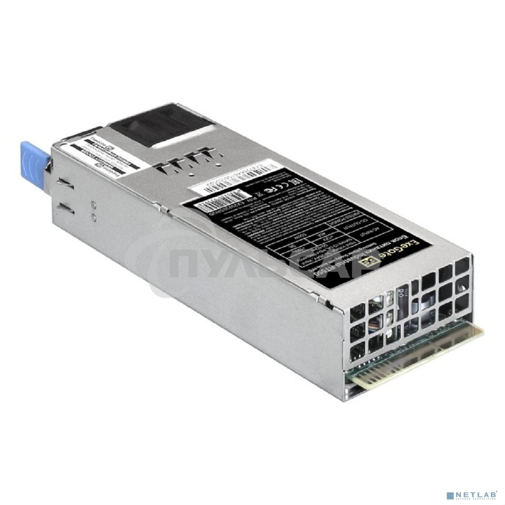 Блок питания серверный 2U Redundant 2x550W ExeGate EX292321RUS Industrial-RTS550 (APFC, КПД 94% (80 PLUS Platinum), 4 см fan, 24pin, 2x(4+4)pin, 2PCIe, 2SATA, 6IDE, Cable Management)