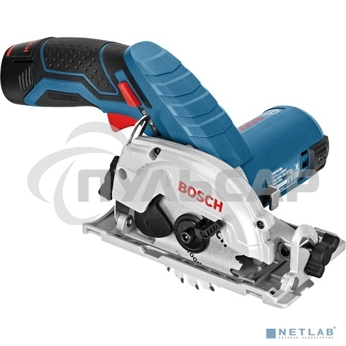 Пилы электрические сабельные, ленточные, Лобзики Bosch GKS 10,8 V-LI 06016A1001 Пила циркулярная аккумуляторная диаметр диска 85мм, скорось вращения 1400 об/мин,напряжение аккум 10.8 В,емкость аккум 2А*ч,вес 1.2кг