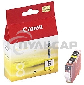Картридж струйный CLI-8Y (0623B024), для Canon 4200/5200/MP500/MP800, Желтый, 490стр.