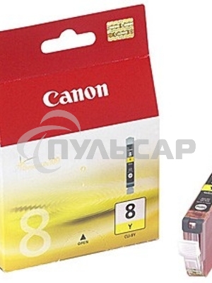 Картридж струйный CLI-8Y (0623B024), для Canon 4200/5200/MP500/MP800, Желтый, 490стр.