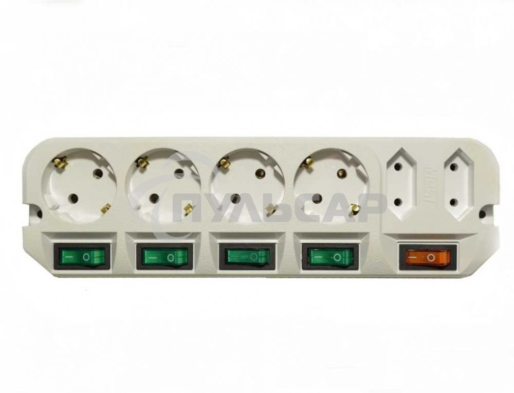 Сетевой удлинитель Most A16 3м (6 розеток) белый (пакет ПЭ)