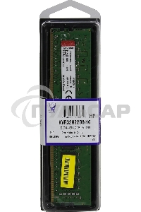 Оперативная память Kingston ValueRAM, DDR4, 16Gb (1x16Gb), 3200MHz, CL22, DIMM
