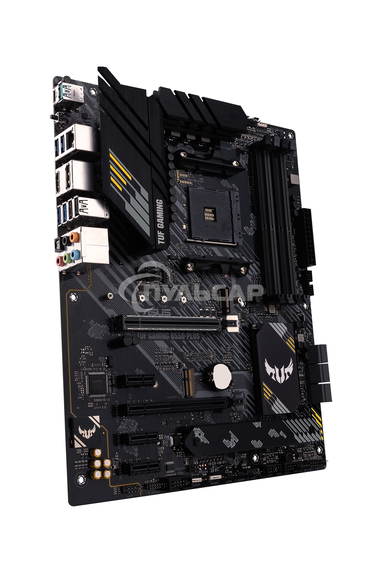 Материнская плата ASUS TUF GAMING B550-PLUS, AM4, AMD B550, 4xDDR4, 6xSATA, 2xM.2, 1xPCIe 4.0 x16, 1xPCIe 3.0 x16, 3xPCIe x1, 1xHDMI, 1xDP, 1x 2.5Gb LAN, 4xUSB-A 3.2 Gen 1, 1xUSB-A 3.2 Gen 2, 2xUSB-A 2.0, 1xUSB-C 3.2 Gen 2, 5x3.5 мм, 7.1, ATX