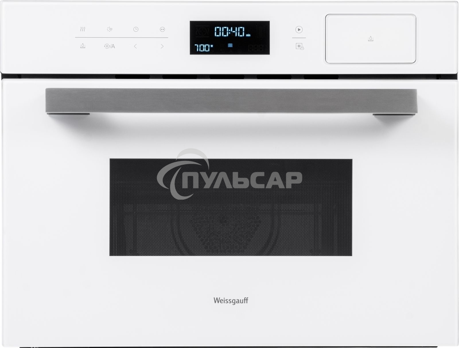 Духовой шкаф электрический Weissgauff OEMS 459 PDW белый, встраиваемый