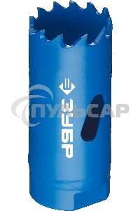 Коронка биметаллическая ЗУБР 29531-022_z01ЭКСПЕРТ глубина сверления до 38мм d-22мм