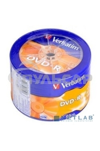 Диск DVD-R Verbatim 4.7Gb 16x Cake Box (50шт) (43731)