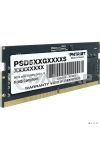 Оперативная память Patriot Signature, DDR5, 16Gb (1x16 Gb), 5600 MHz, CL46, SO-DIMM