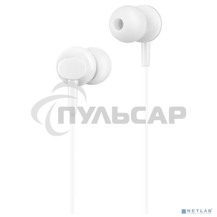 Проводные наушники-вставки с микрофоном Hoco M14 белый