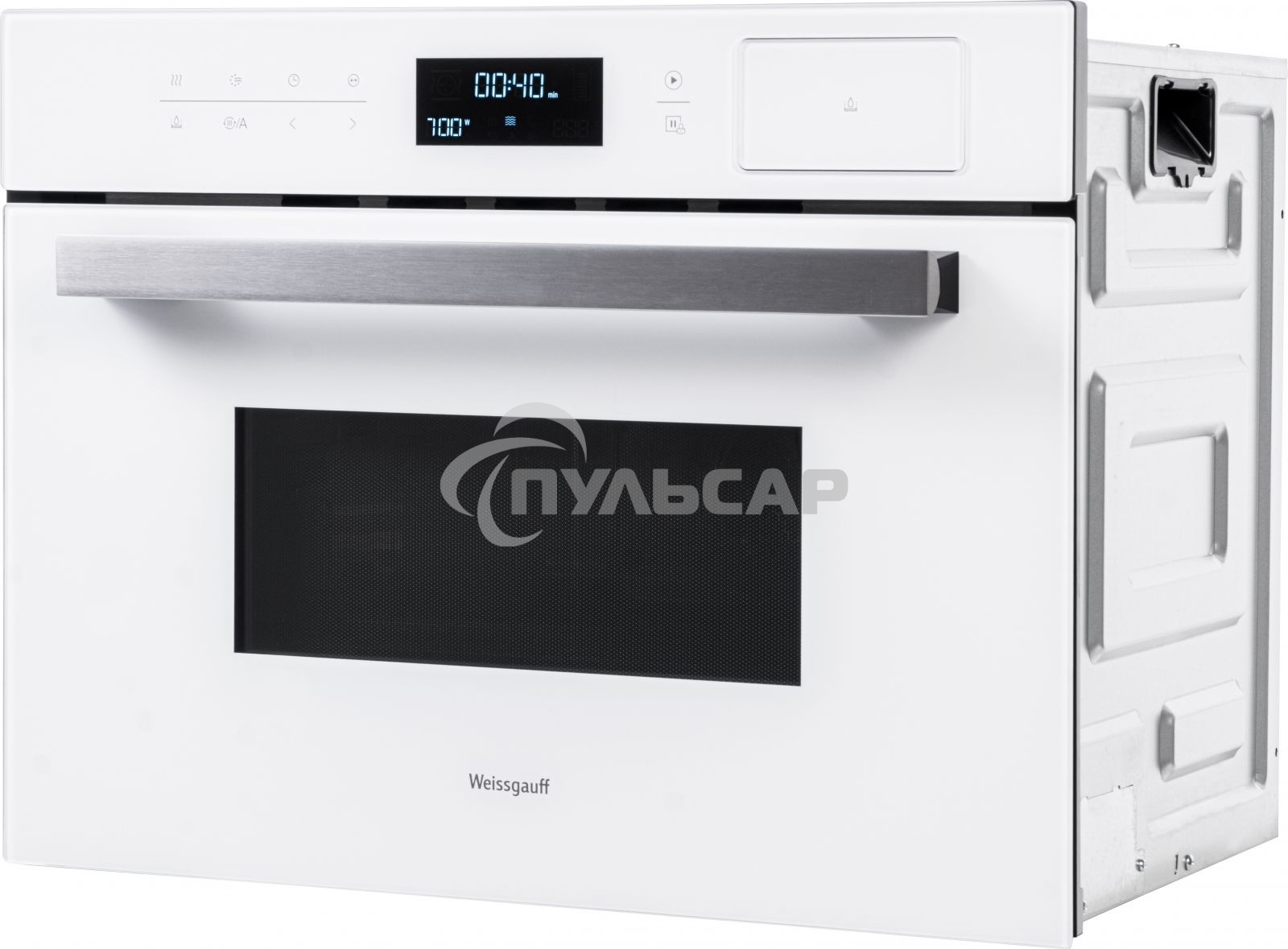 Духовой шкаф электрический Weissgauff OEMS 459 PDW белый, встраиваемый