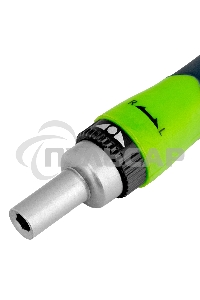 Отвертка реверсивная для точных работ с набором бит и торцевых головок, 32 предм., CrV Сибртех