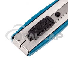 Нож 160 мм, метал.корпус, выдв. сегм. лезвие 18 мм (SK-5), метал. напр-щая, клипса для ремня Gross